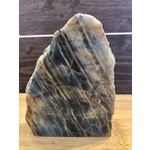 large morceau onyx bleue polie