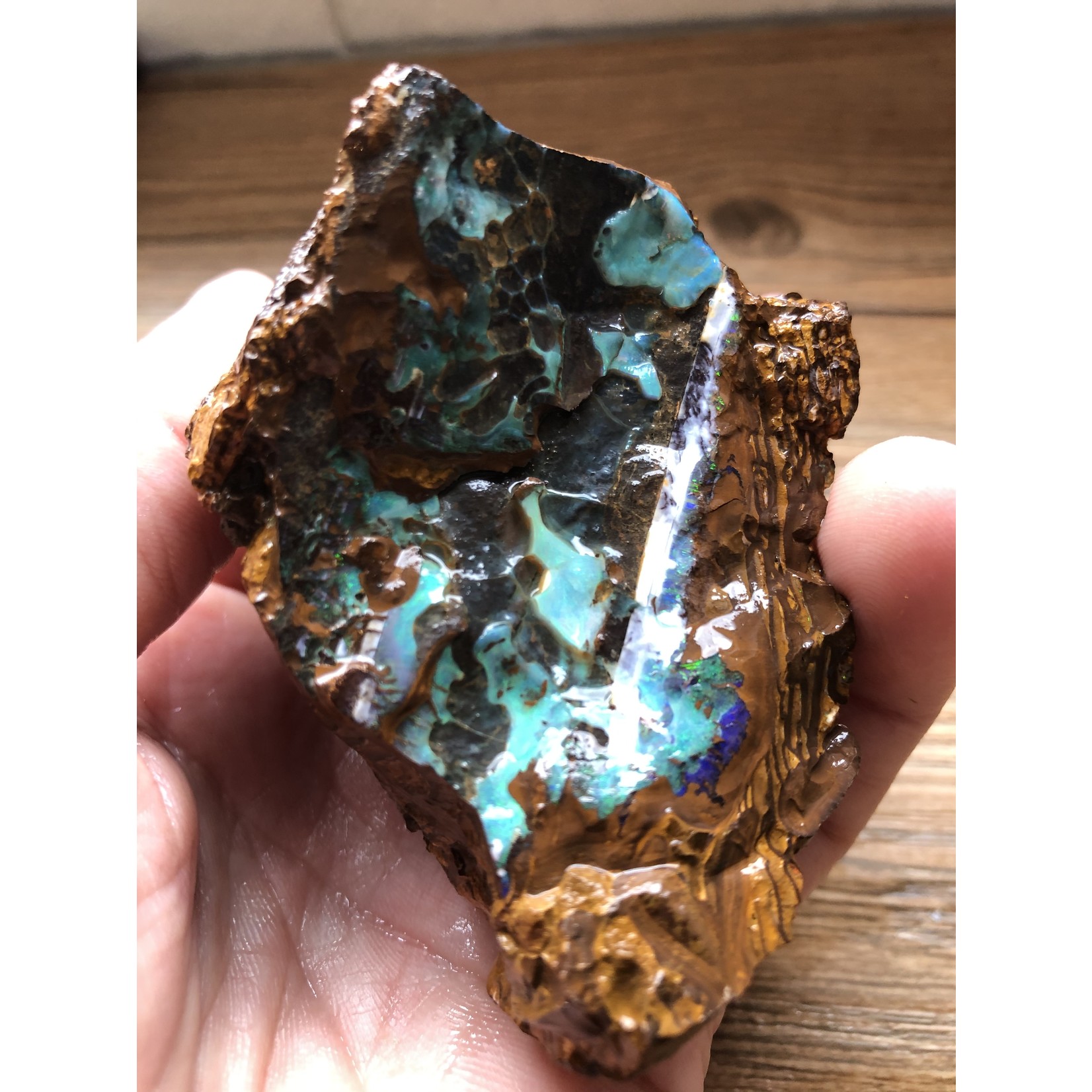 rough boulder opal-peppermint B