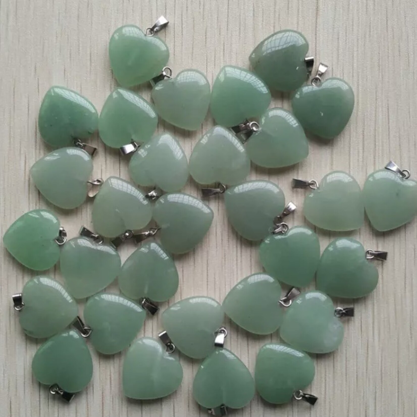 heart necklace aventurine