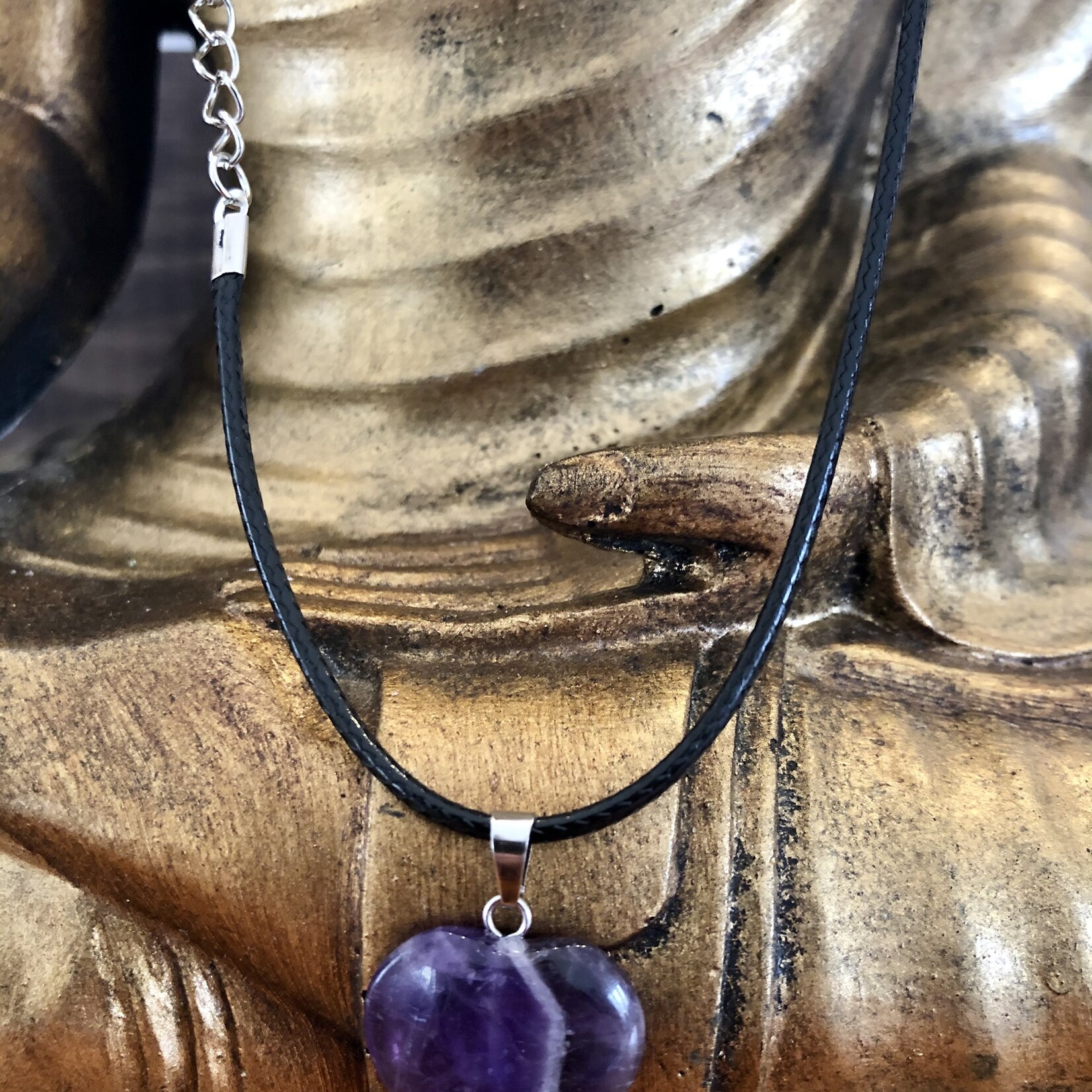 heart necklace amethyst