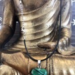 collier cœur malachite