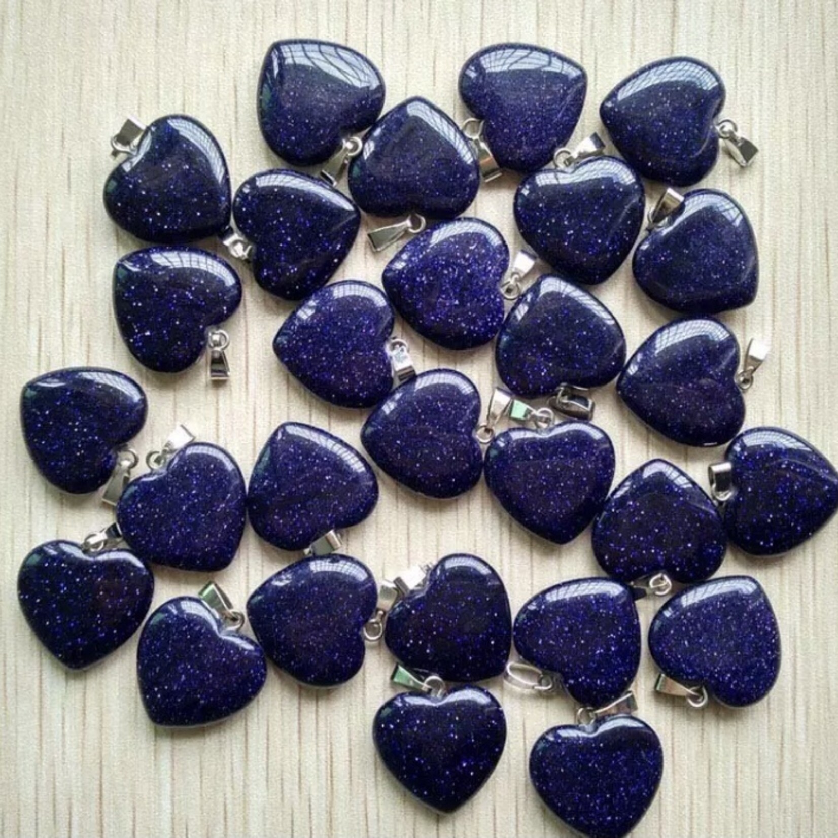 blue sand pendant- 20mm