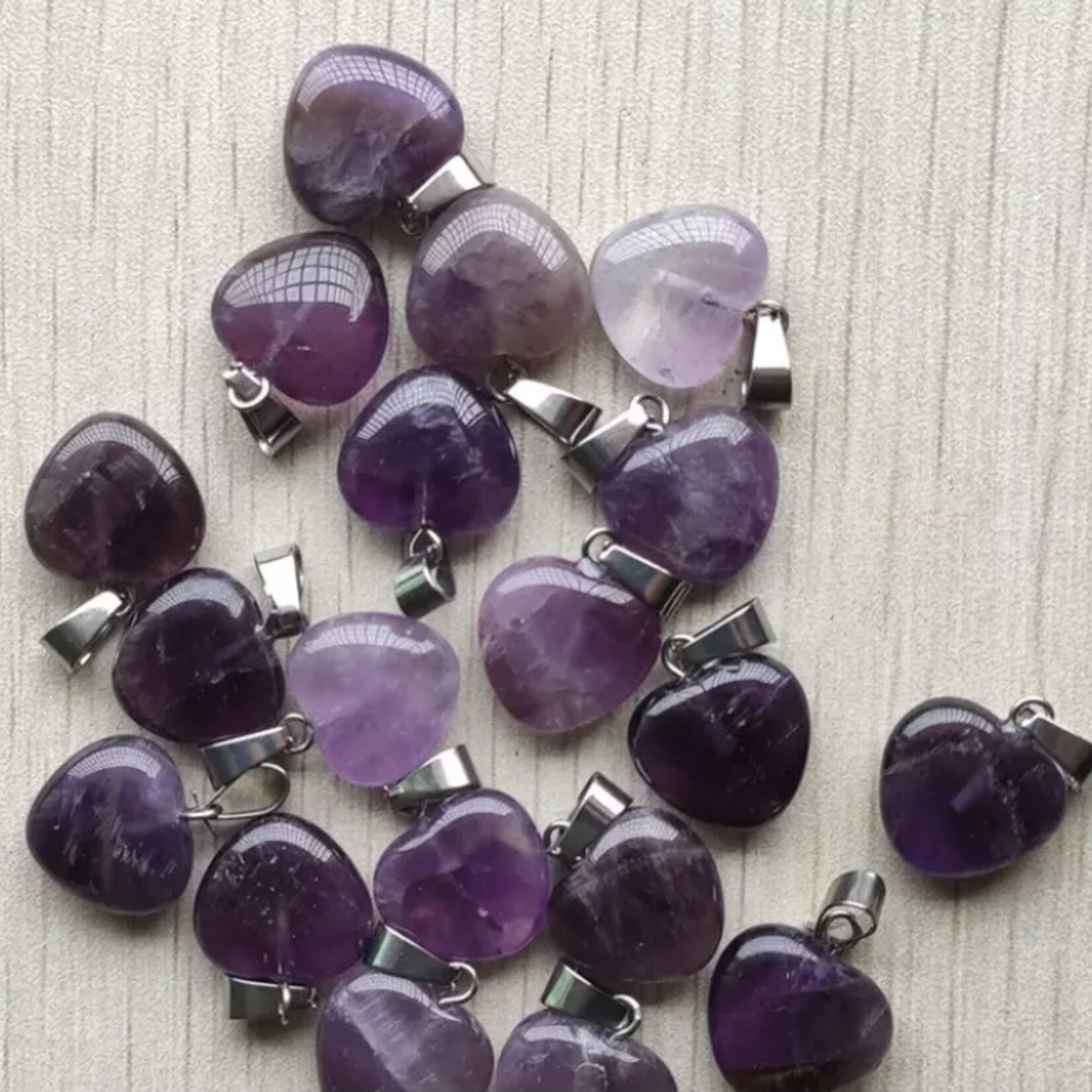 amethyst pendant-20mm