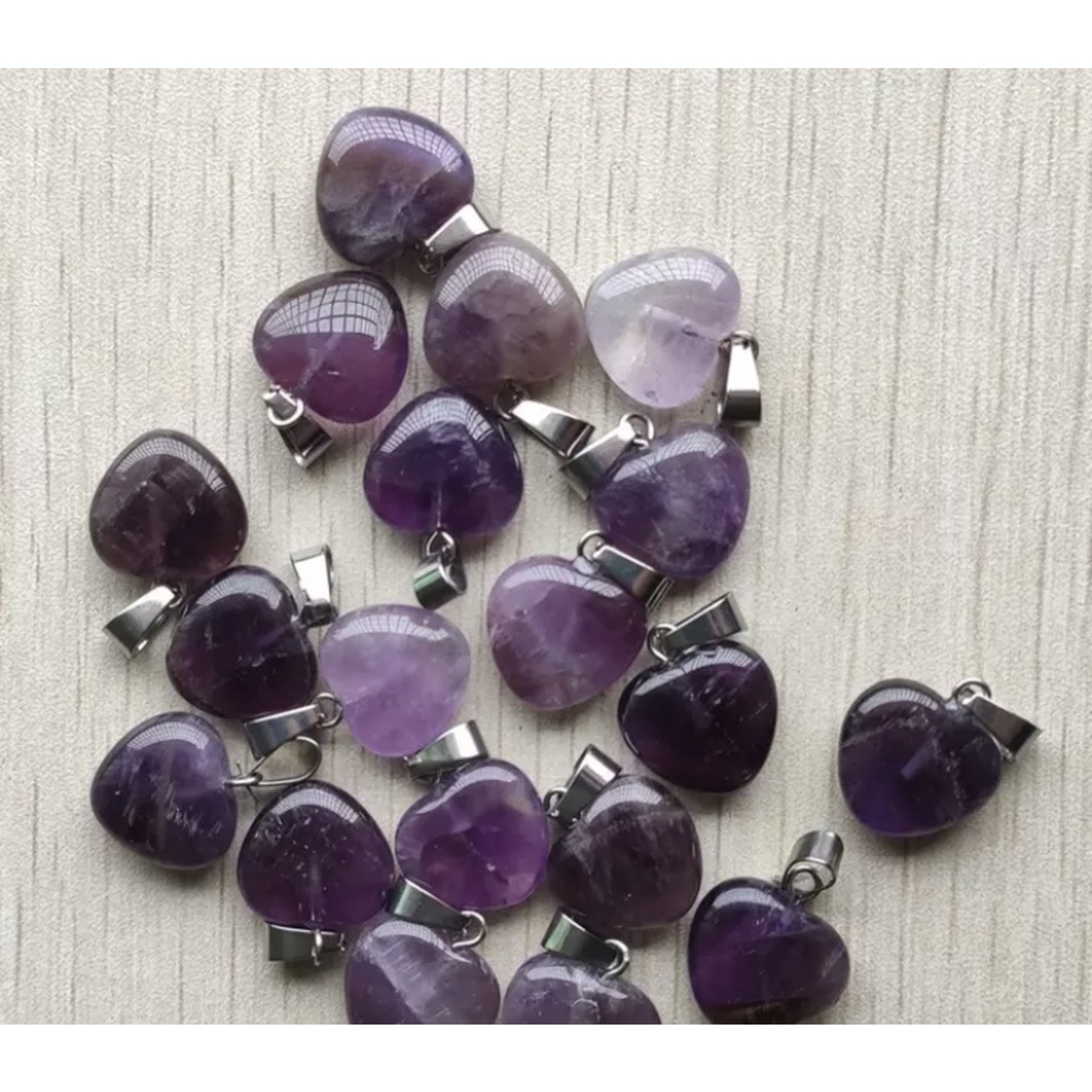 amethyst pendant-20mm