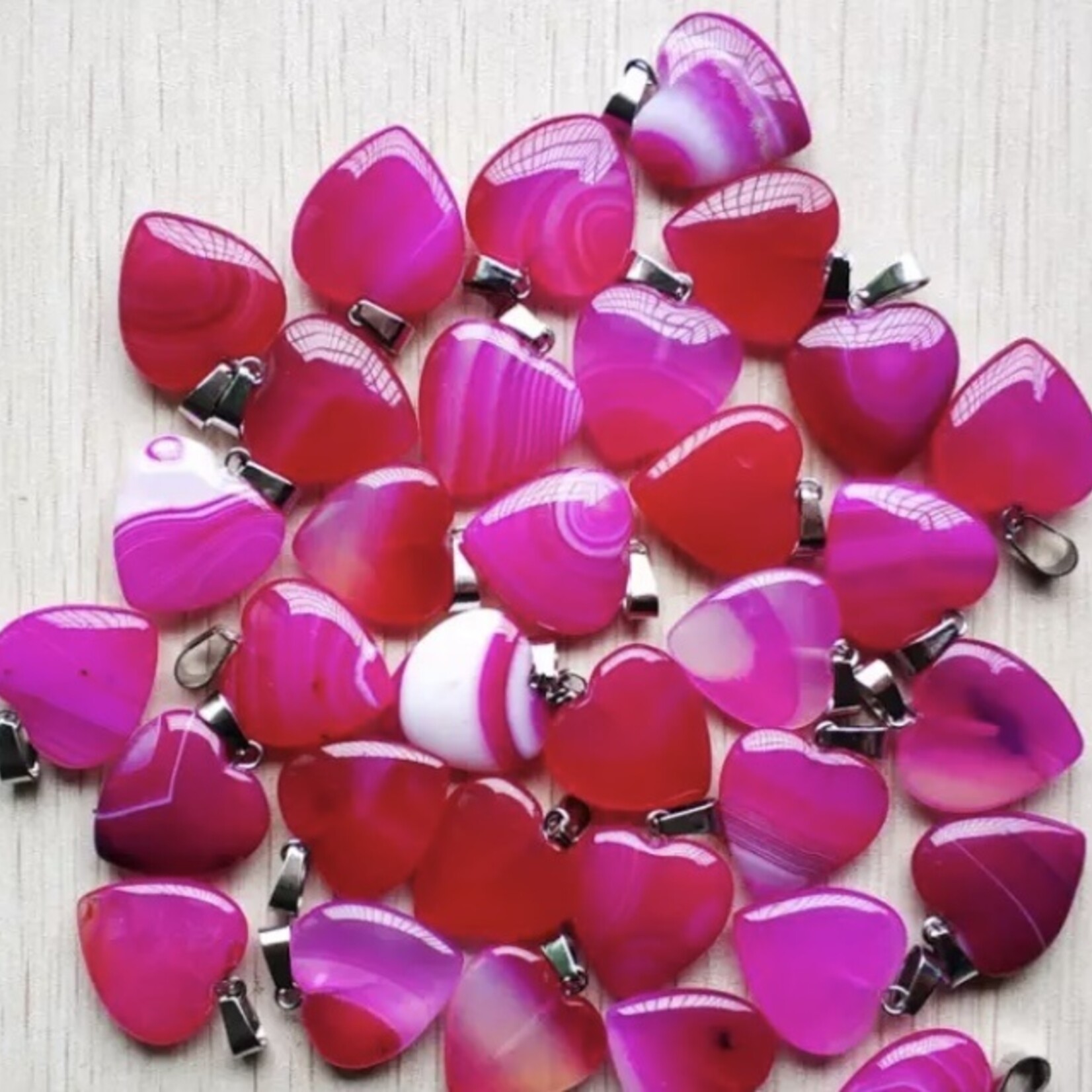 pendentif onyx rose-20mm