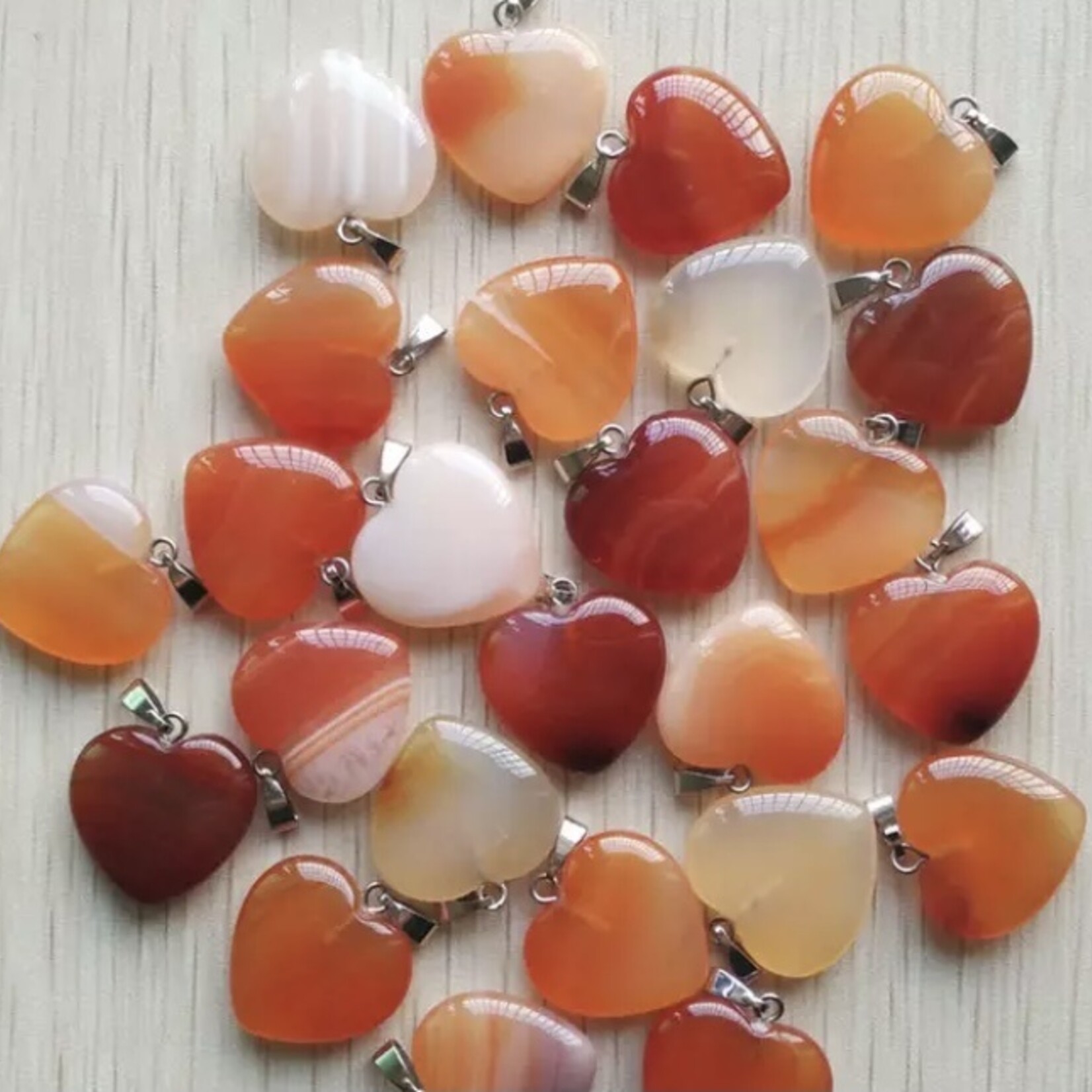 pendant red agate-20mm