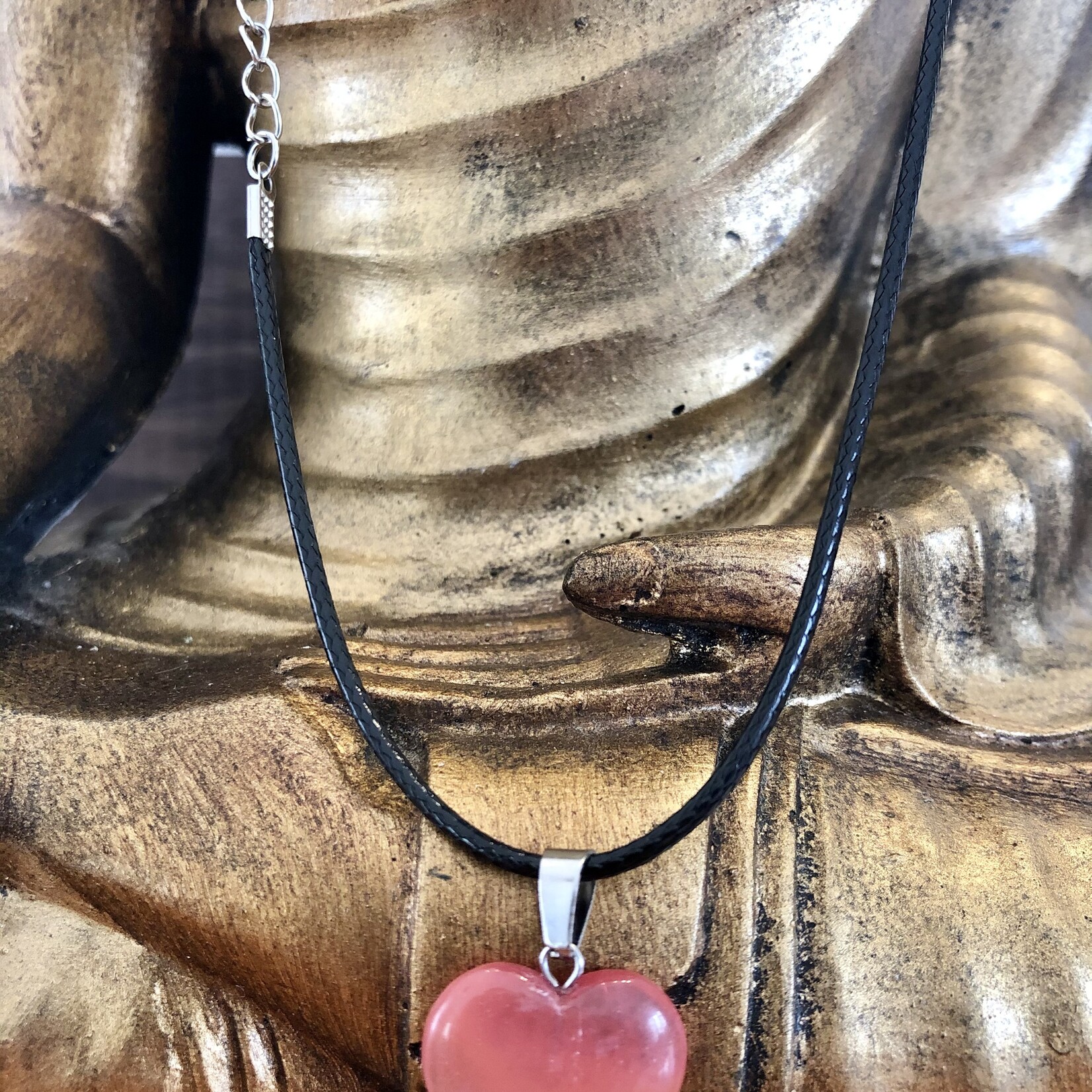 collier cœur tourmaline melon d'eau