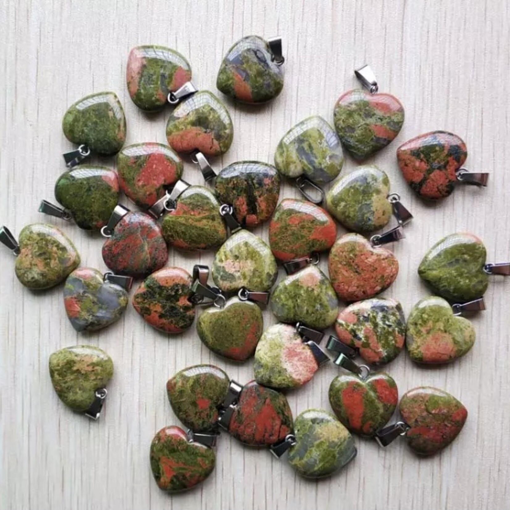 pendant unakite-20mm