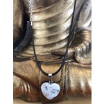 heart necklace tianshan stone
