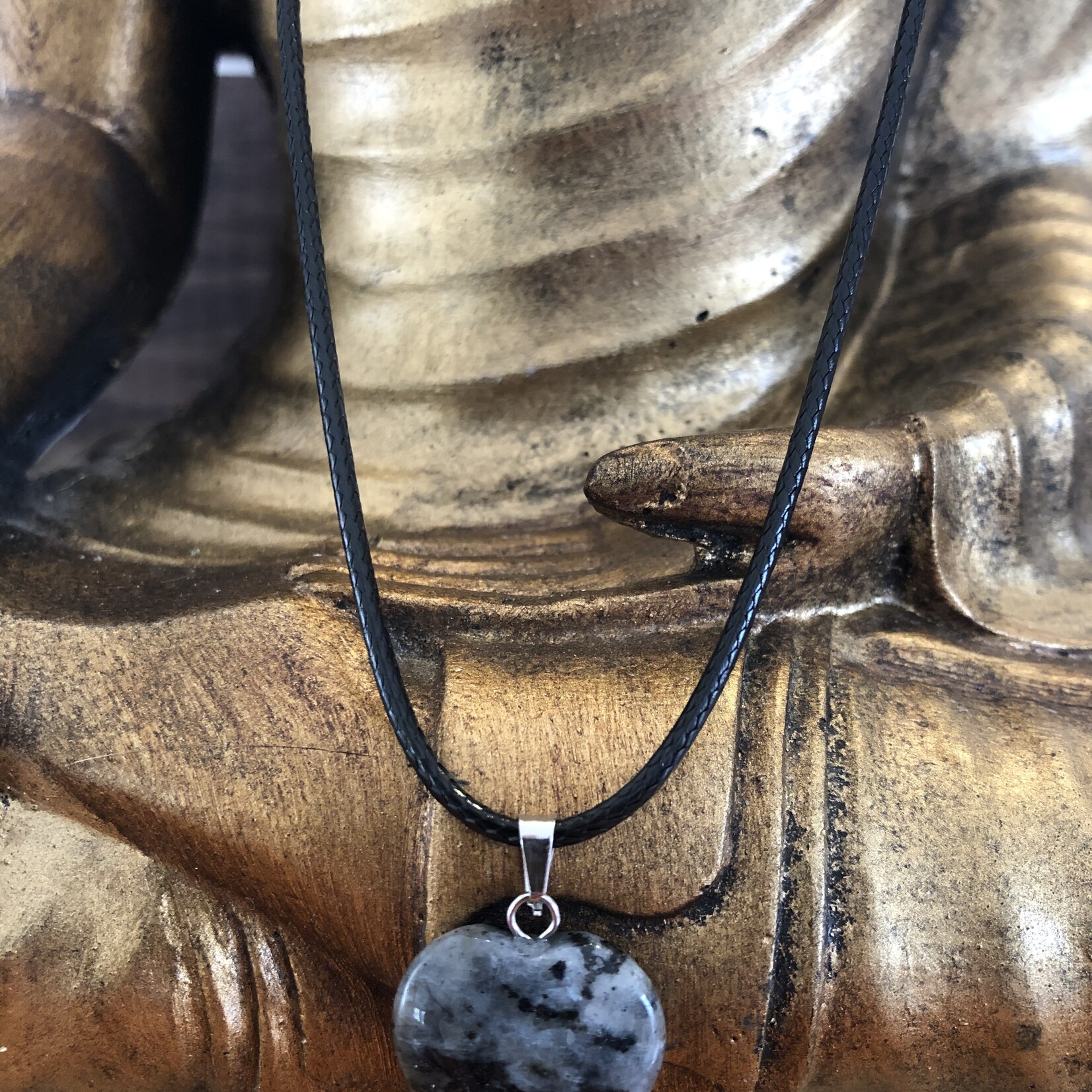 collier cœur spectrolite