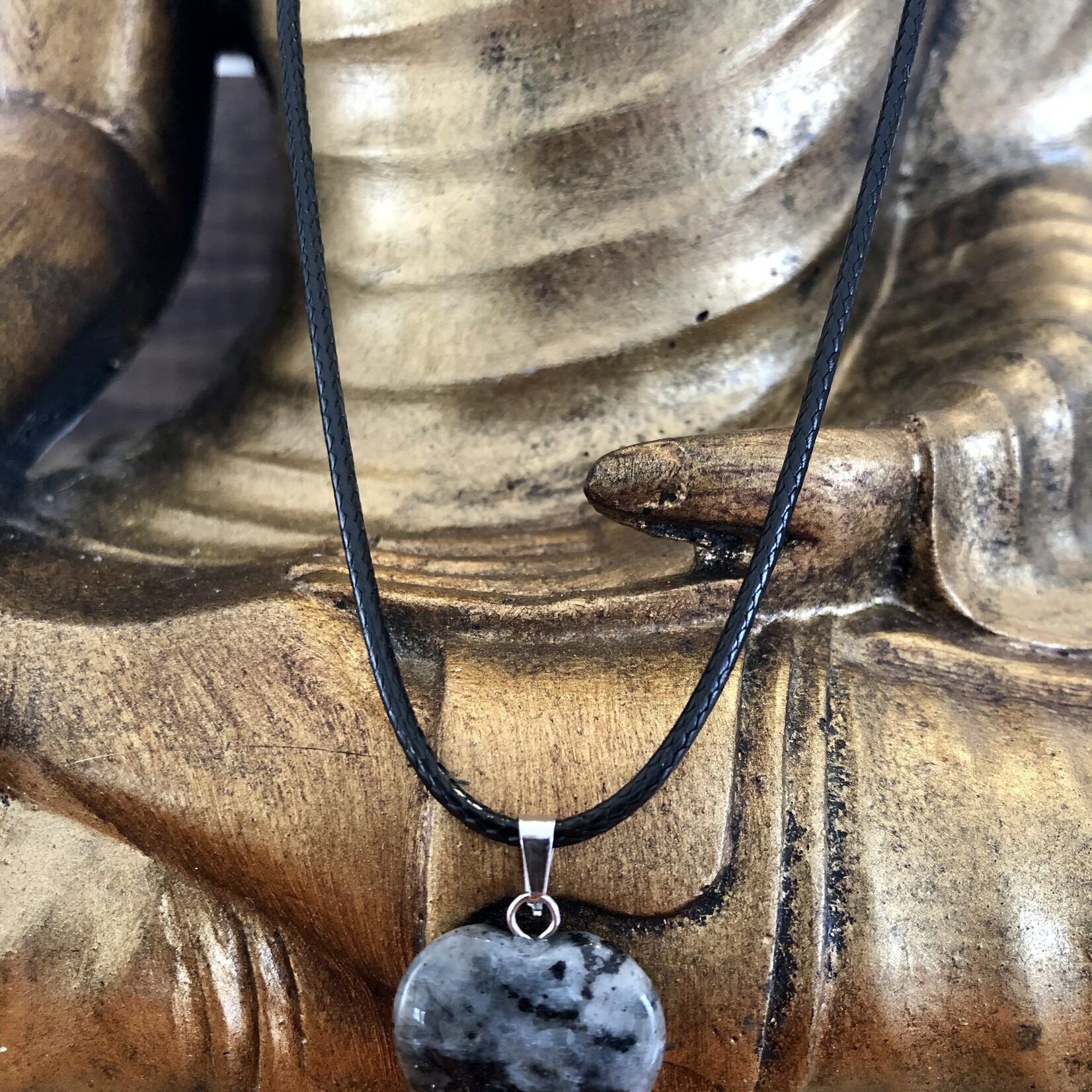 heart necklace spectrolite