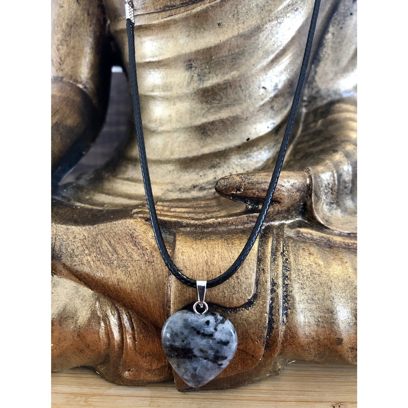 heart necklace spectrolite