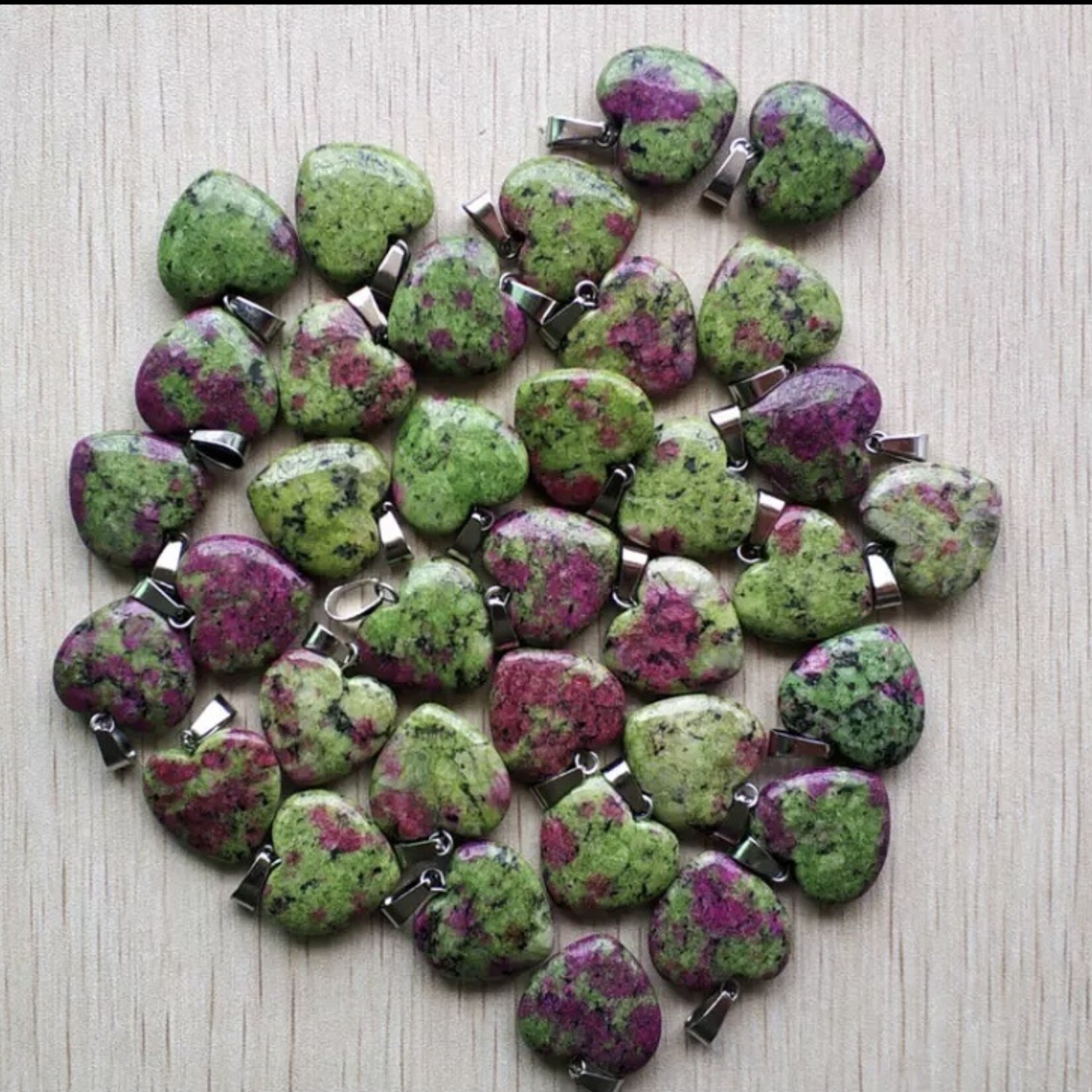 pendentif rubis zoisite-20mm