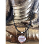 heart necklace crazy lace agate