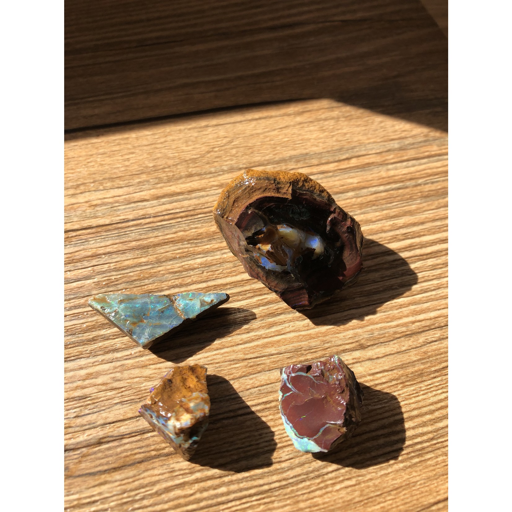 rough boulder opal/ Koroit/Yomah-4 pieces