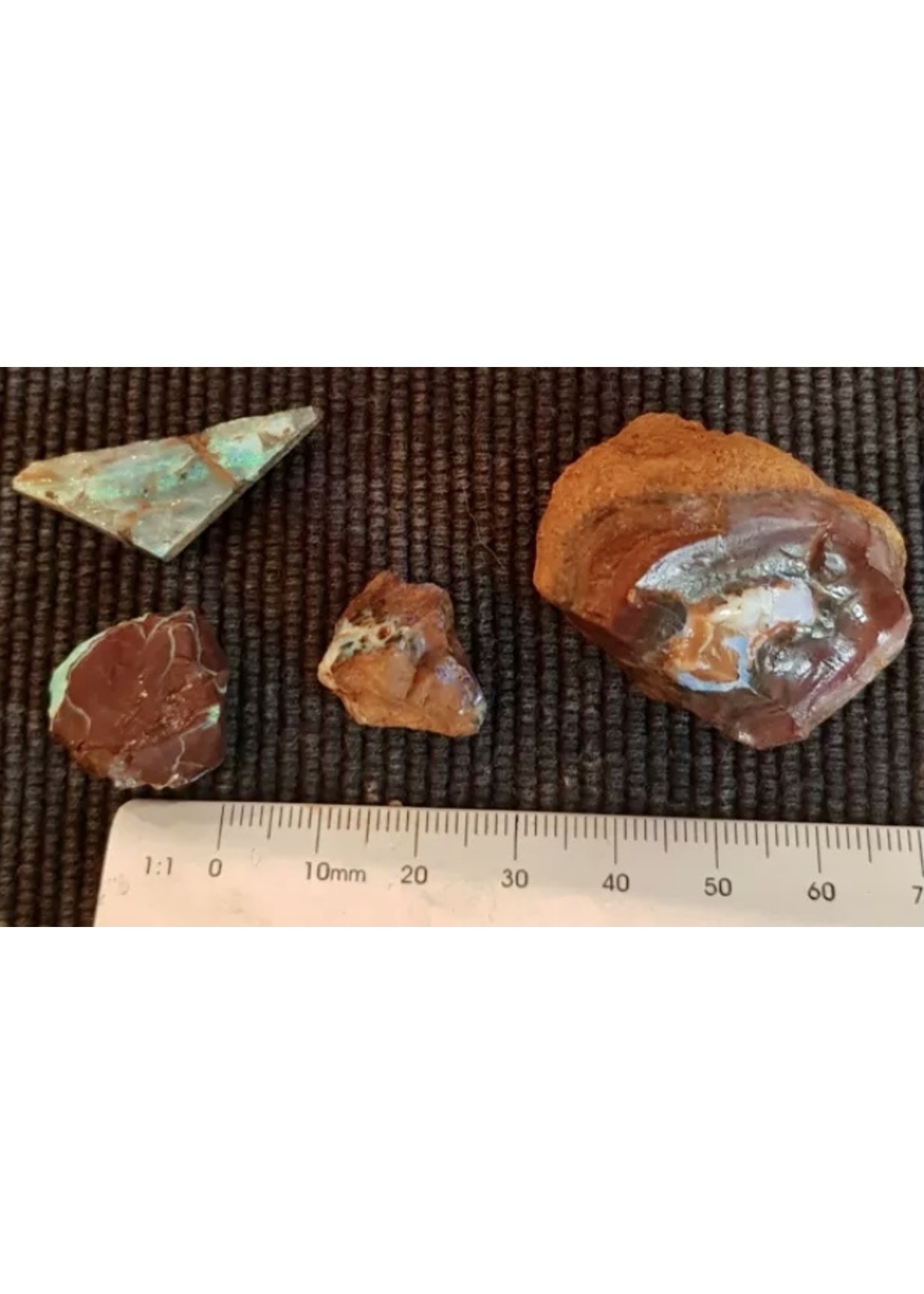 opale boulder rough/ Koroit/Yomah-4 pièces