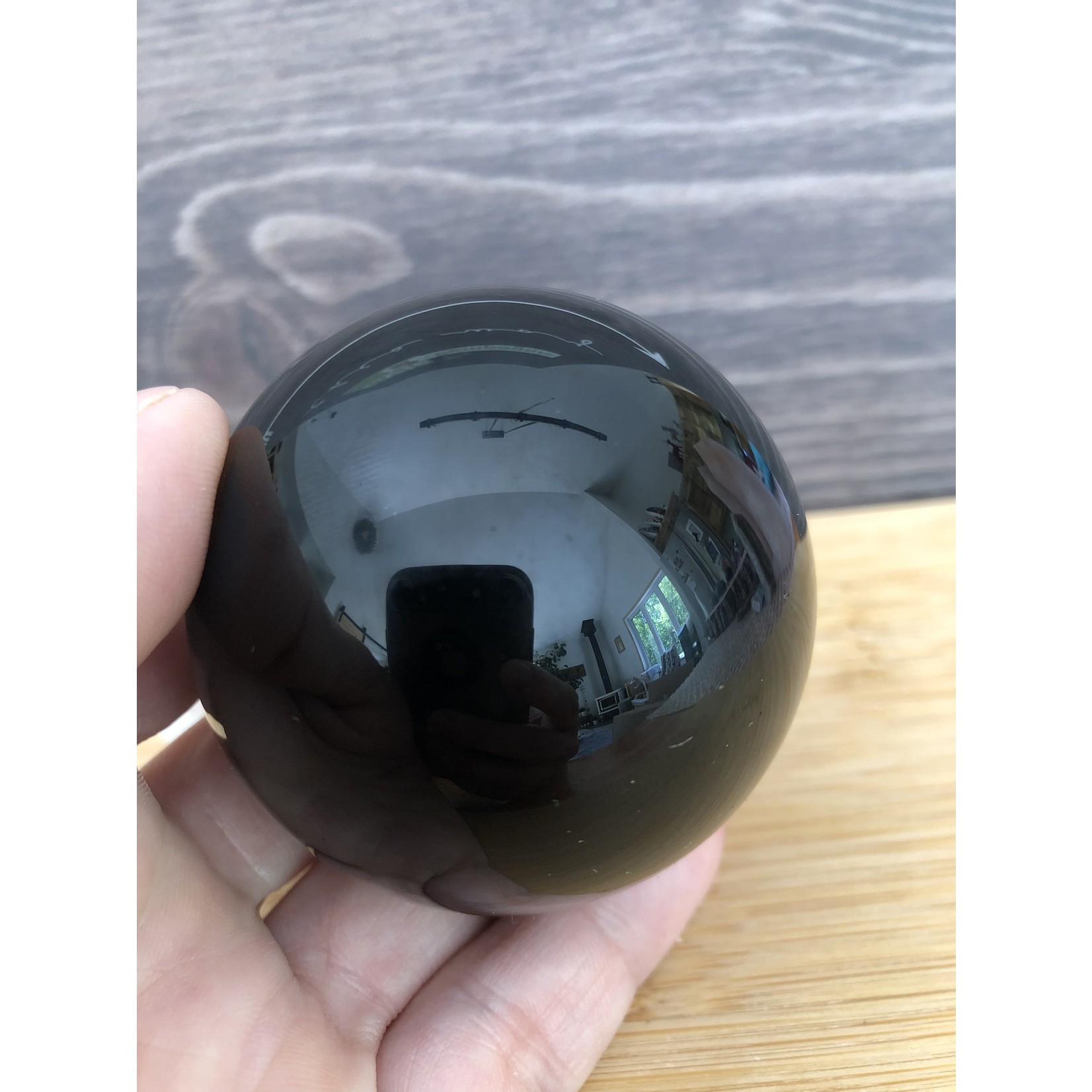 black obsidian sphere