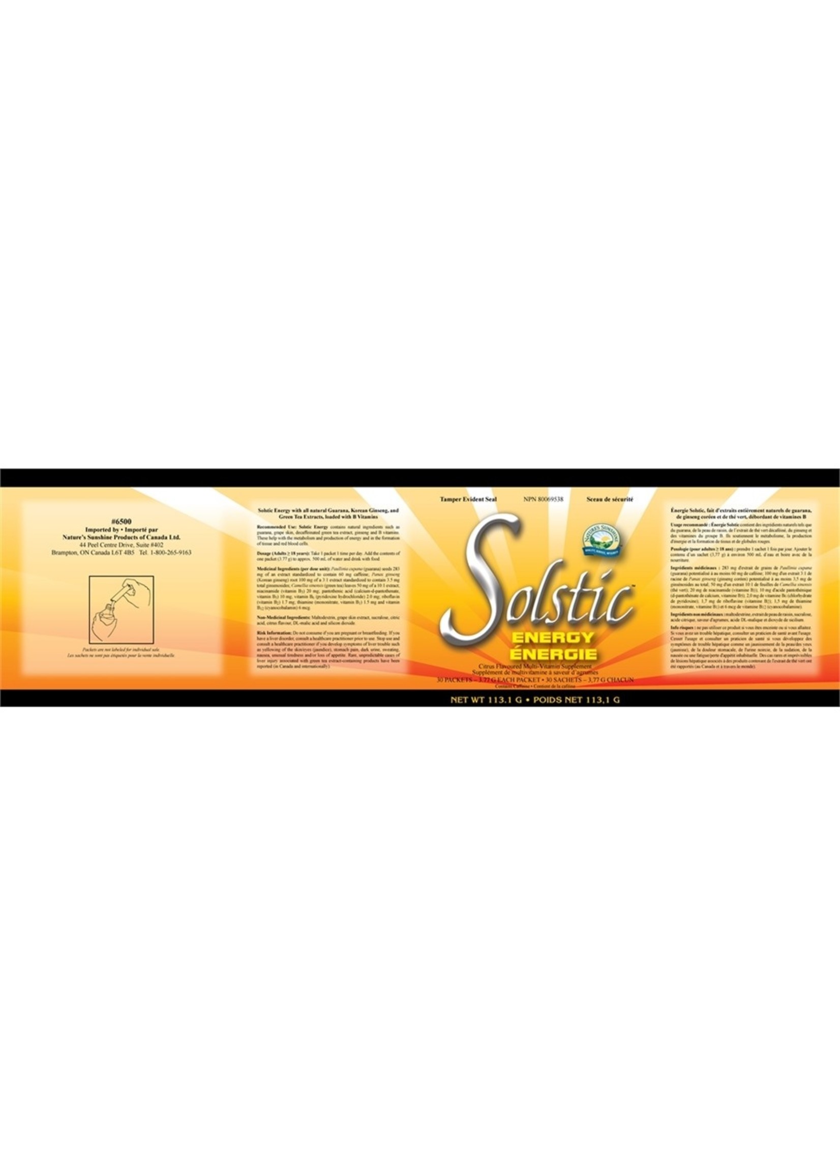 Solstic Energy - 30 Packets