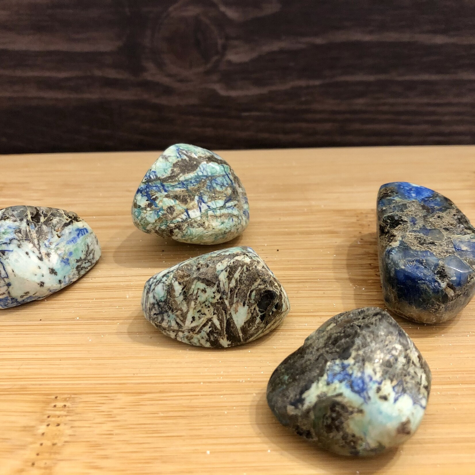 azurite malachite pierre roulée
