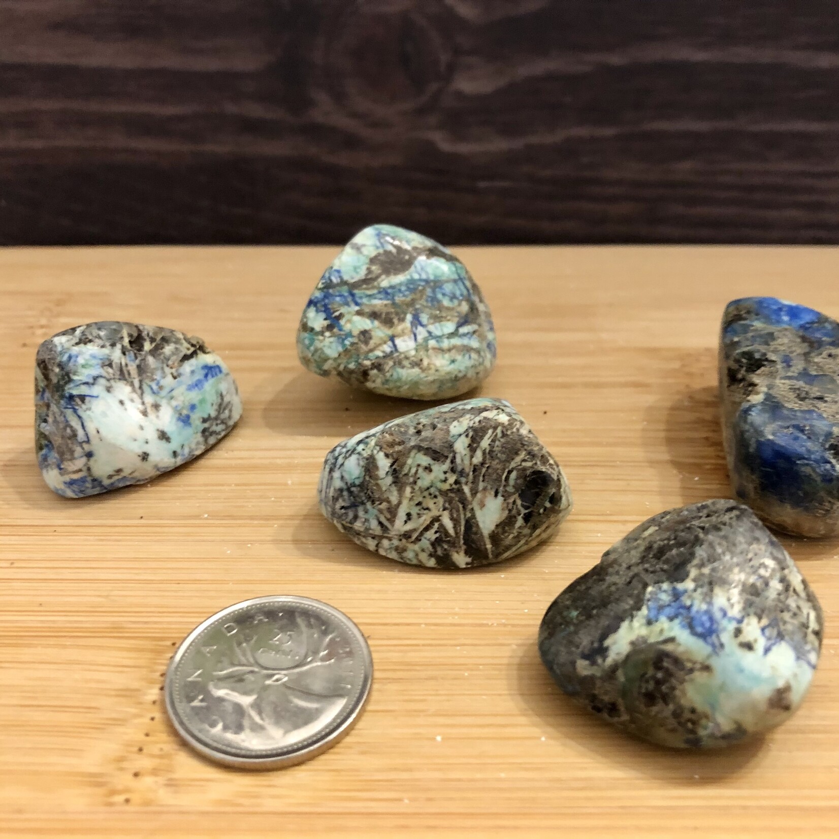 azurite malachite pierre roulée