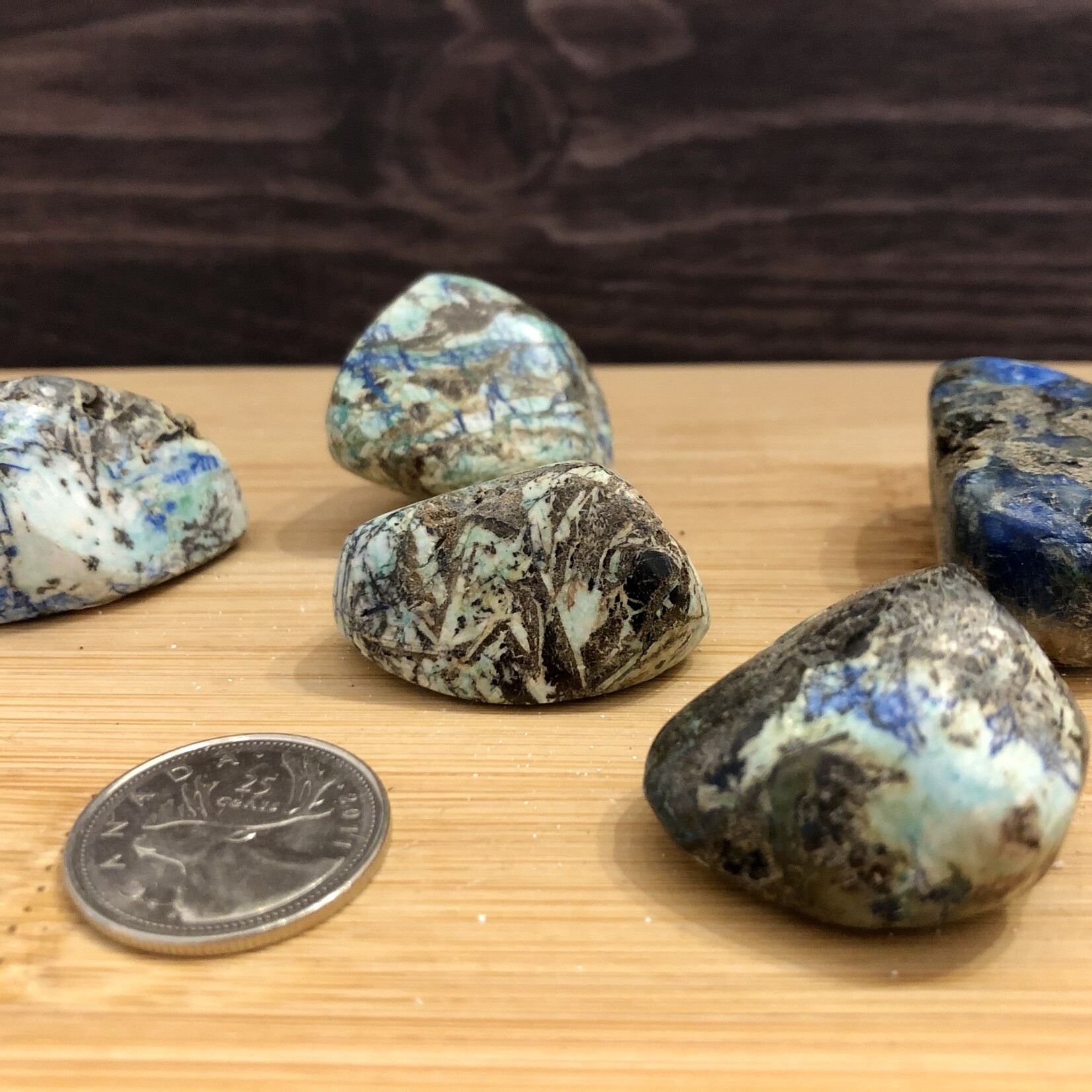 azurite malachite pierre roulée