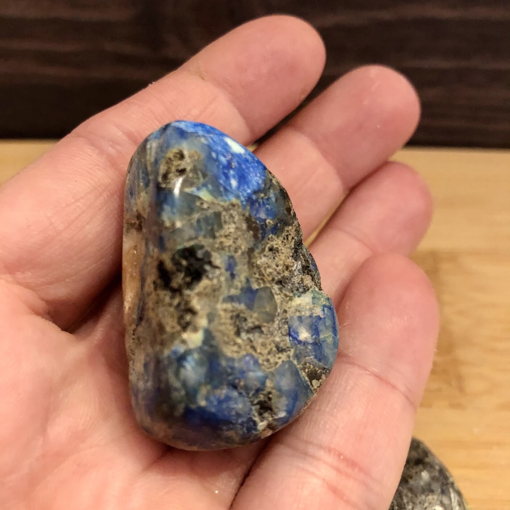 azurite malachite pierre roulée