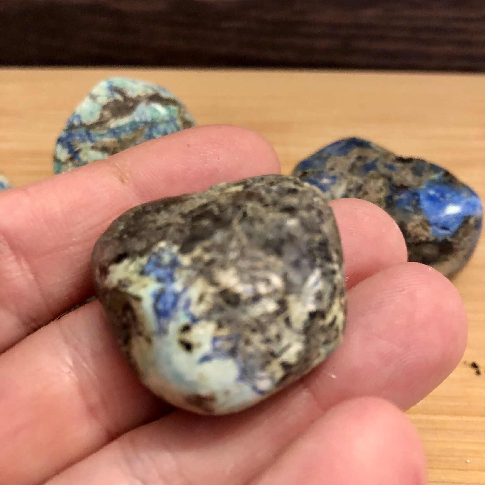 azurite malachite pierre roulée
