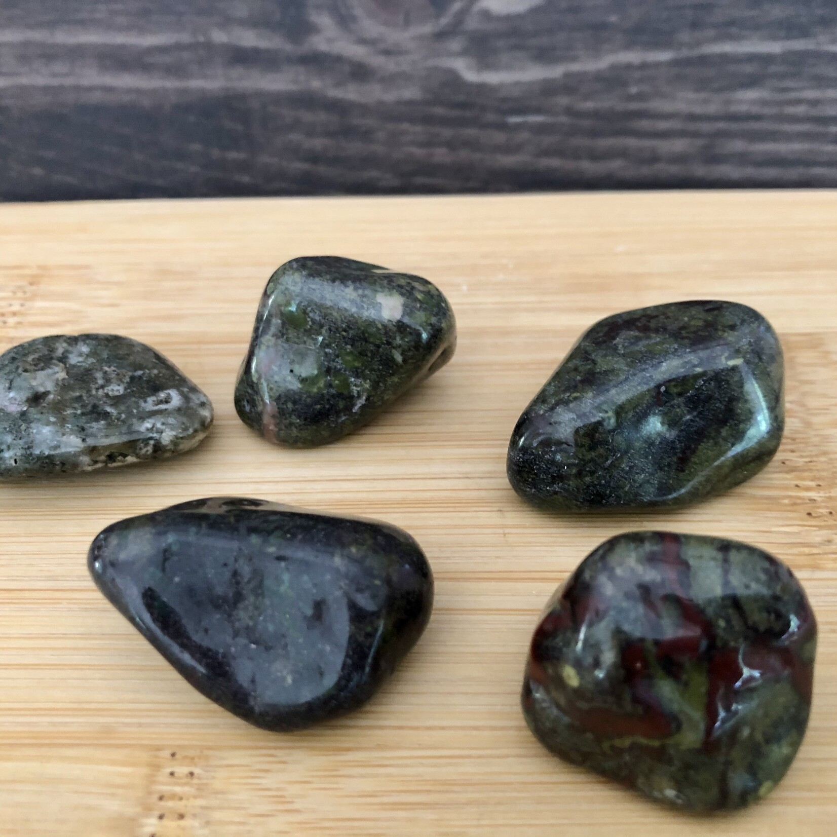 dragon blood jasper tumbled stone