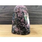 rhodonite pink and black freeform