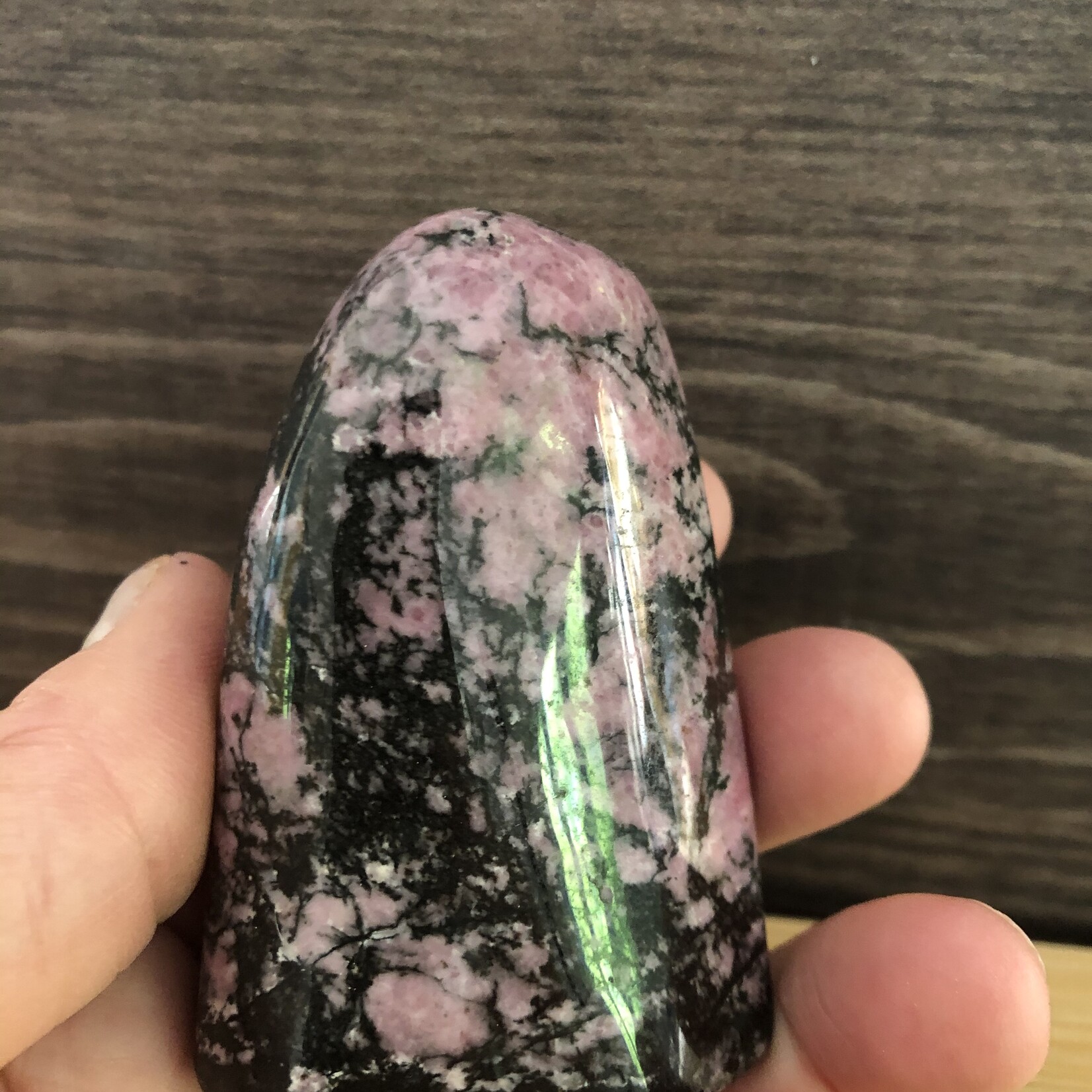 Rhodonite Freeform - Harmony of Pink & Black for Balancing Compulsive Behaviors
