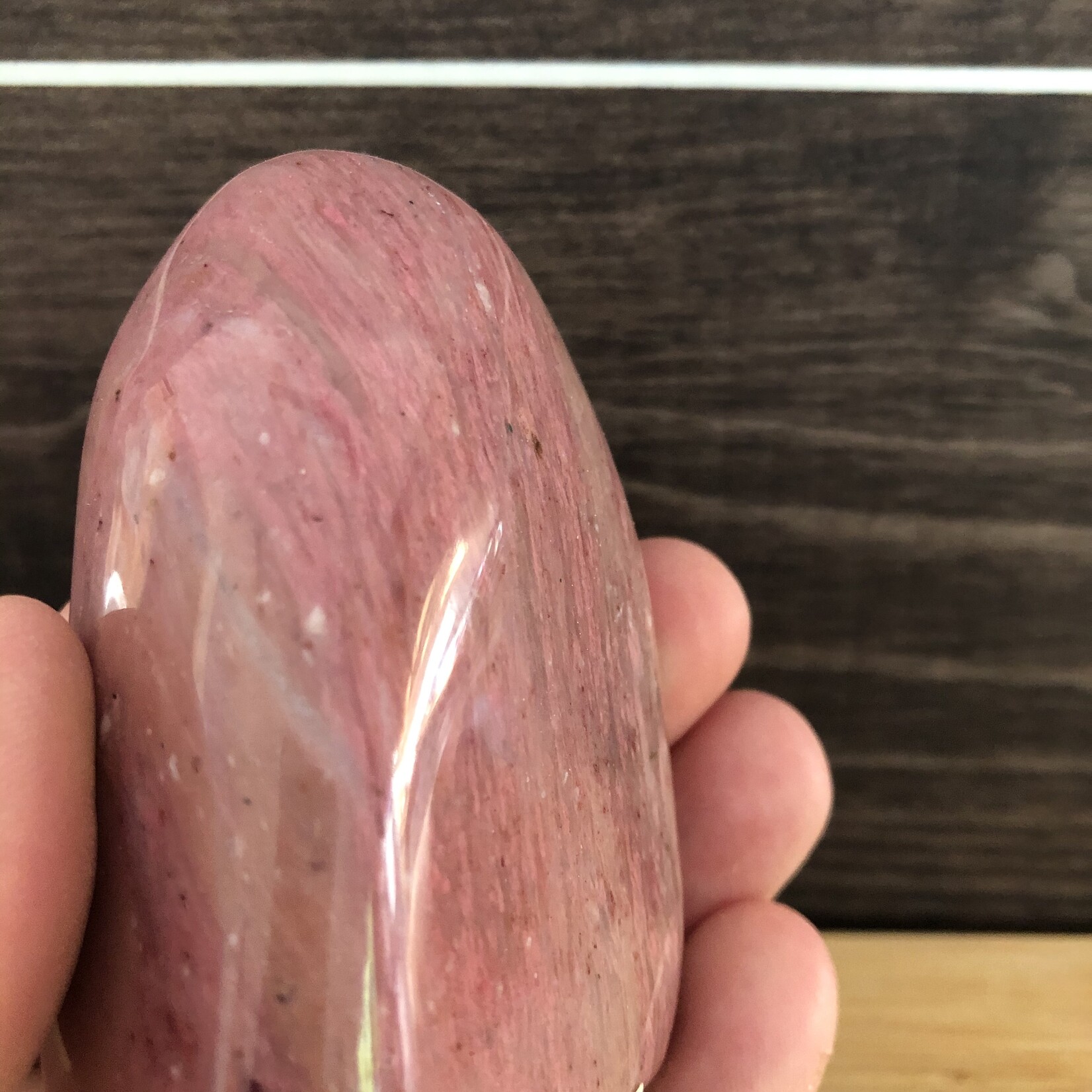 pink rhodonite free form