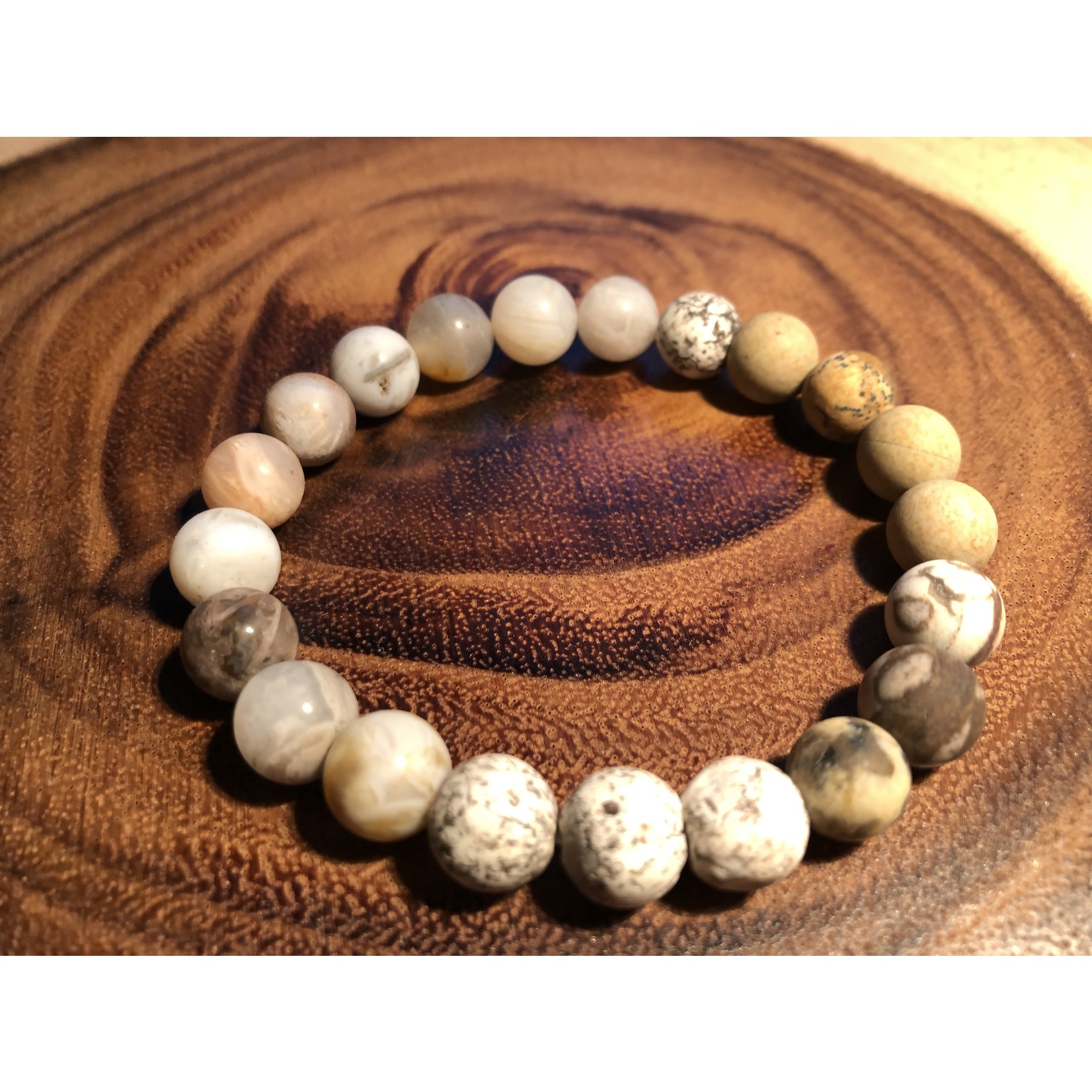 21cm Natural Stone Bracelets - Rustic and Authentic Charm