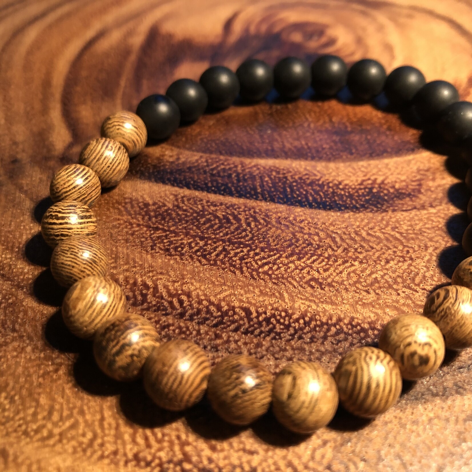 21cm Natural Stone and Wood Bracelets - A Blend of Nature and Elegance