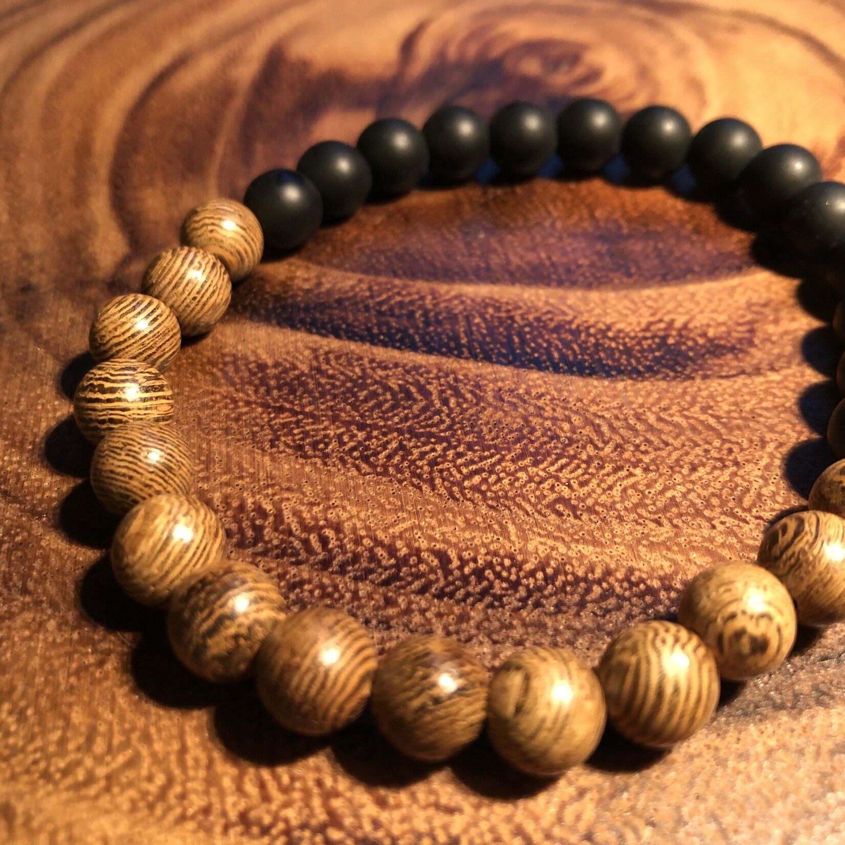 Bracelets en Pierres Naturelles et Bois 21cm - Fusion de Nature et d'Élégance