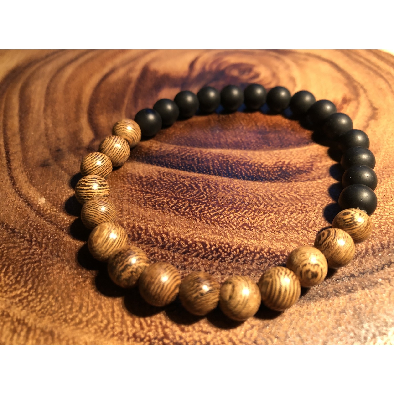 21cm Natural Stone and Wood Bracelets - A Blend of Nature and Elegance