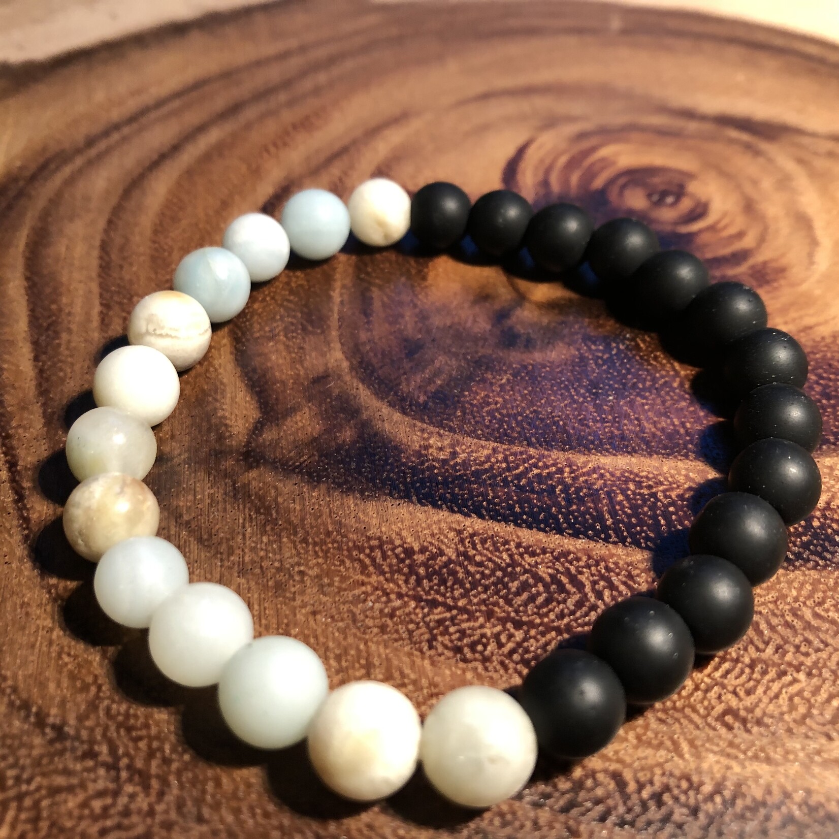 Bracelets en Pierres Naturelles et Bois 21cm - Fusion de Nature et d'Élégance