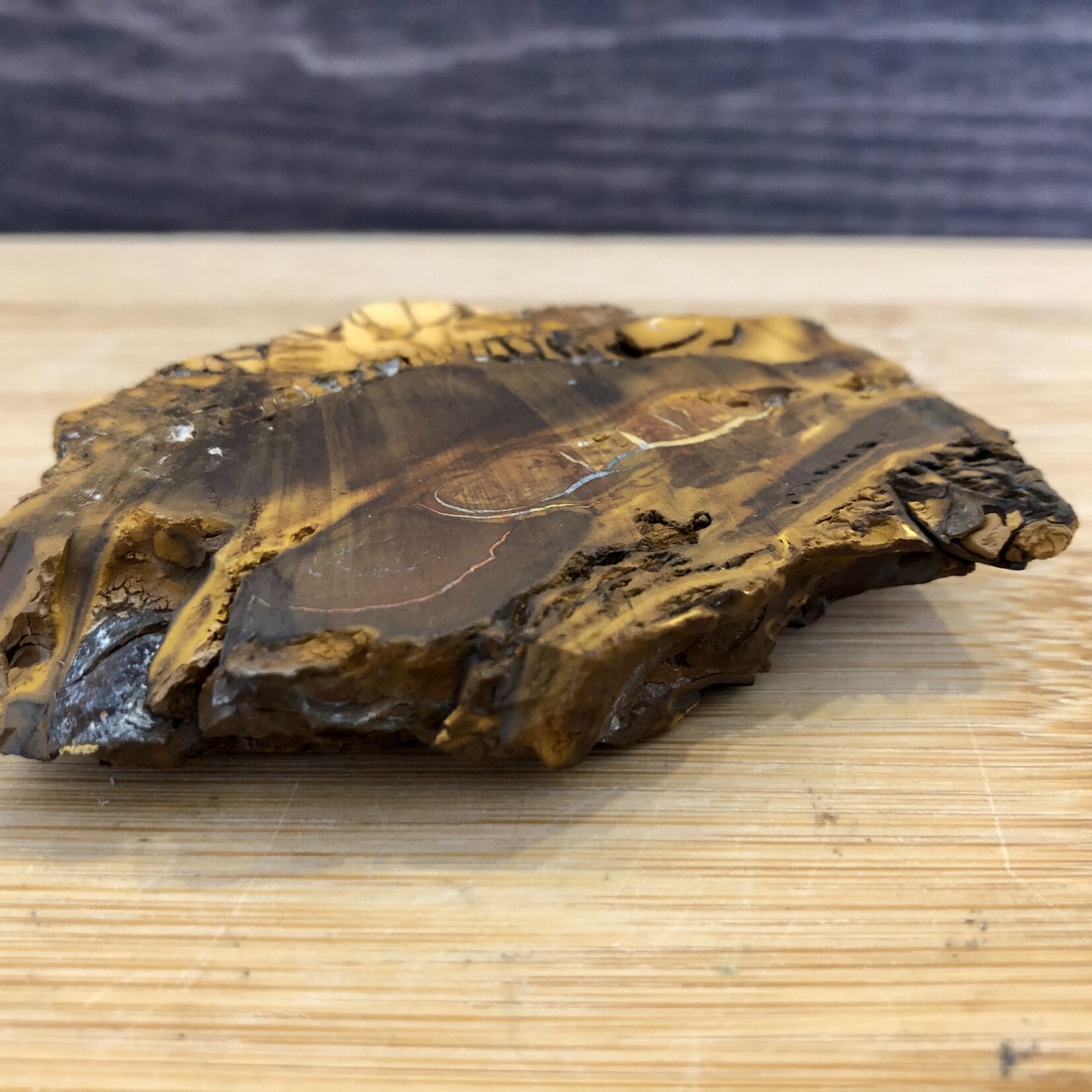 boulder opal palm stone