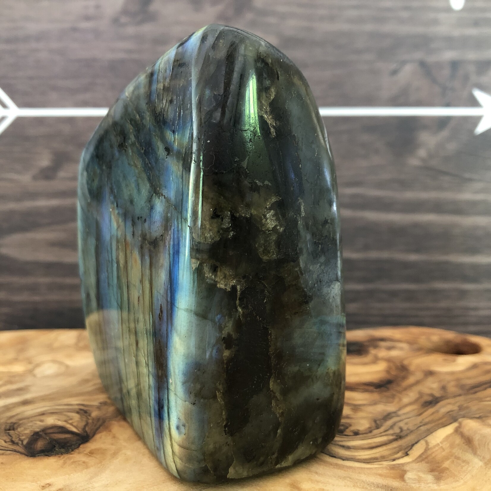 Grande Forme Libre de Labradorite – Stimulant de l'Imagination Créative, 801g