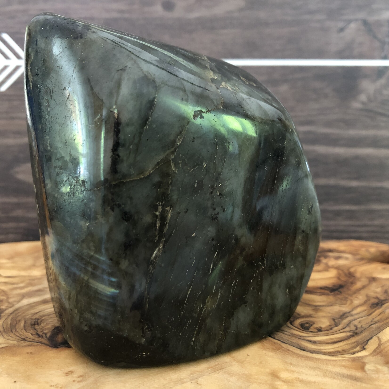 Grande Forme Libre de Labradorite – Stimulant de l'Imagination Créative, 801g