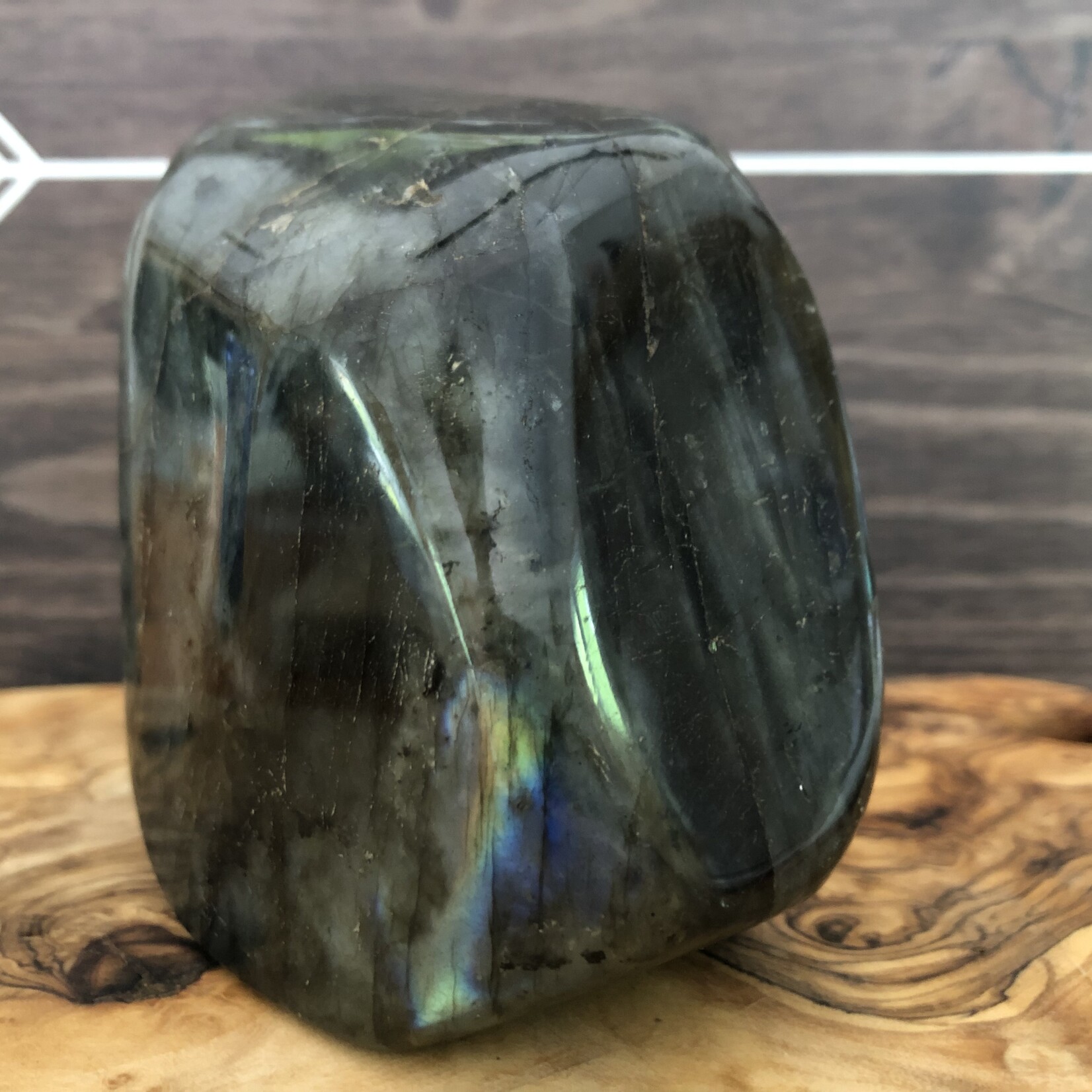 Grande Forme Libre de Labradorite – Stimulant de l'Imagination Créative, 801g