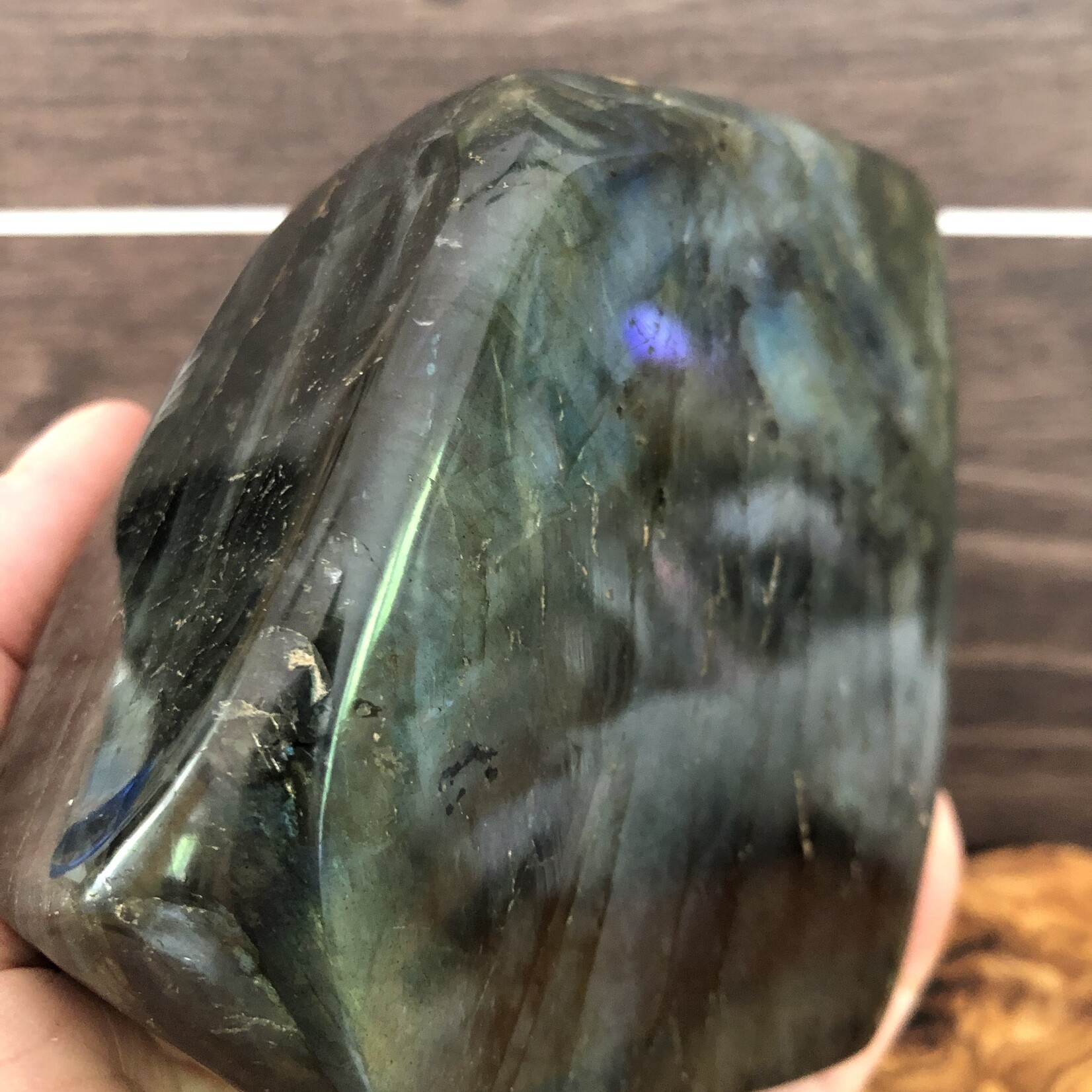 Grande Forme Libre de Labradorite – Stimulant de l'Imagination Créative, 801g