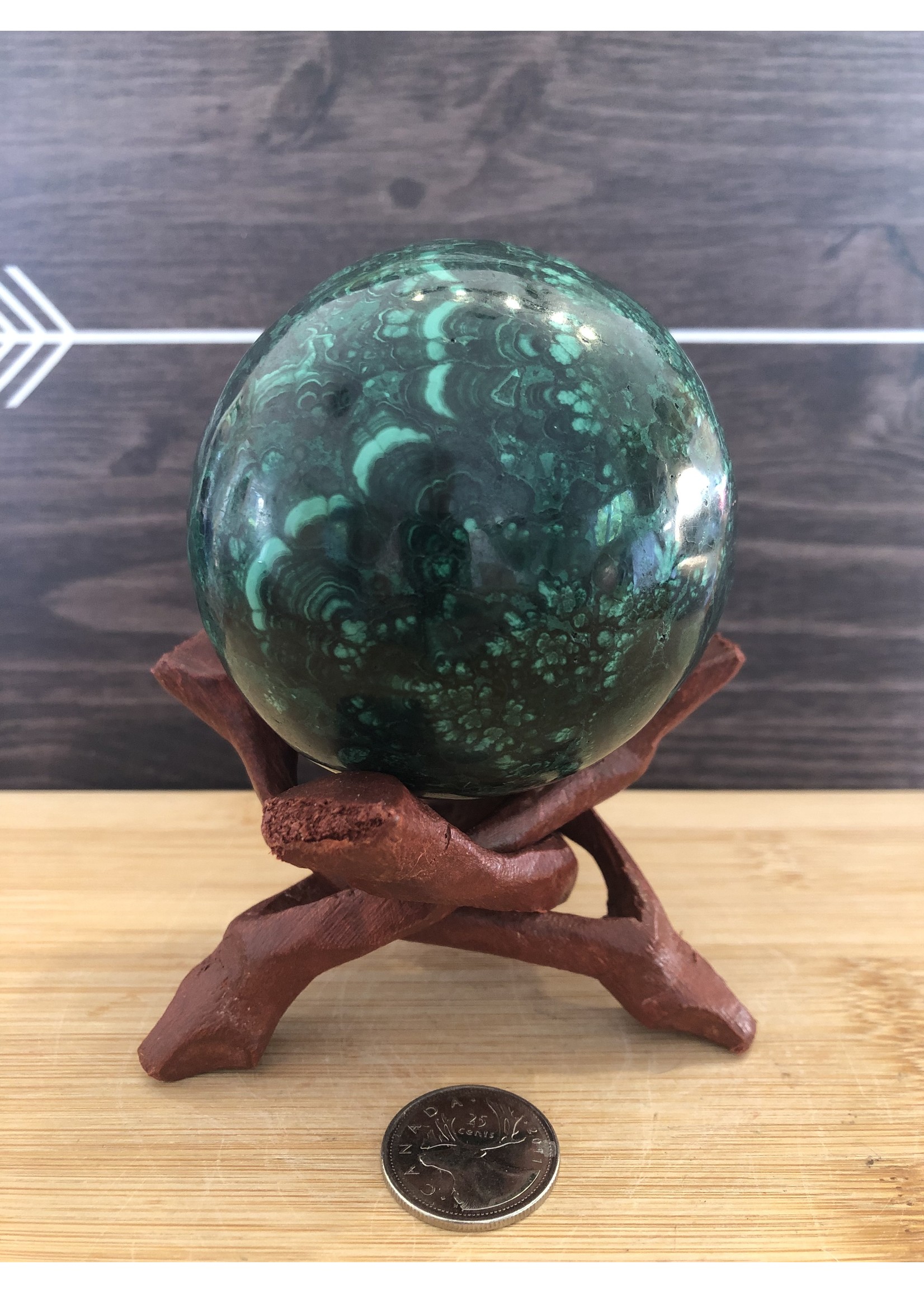 malachite sphere-830g