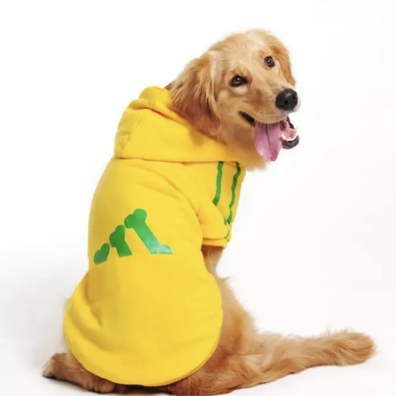 chandail adidog pochette intégrée - jaune-VENTE FINALE