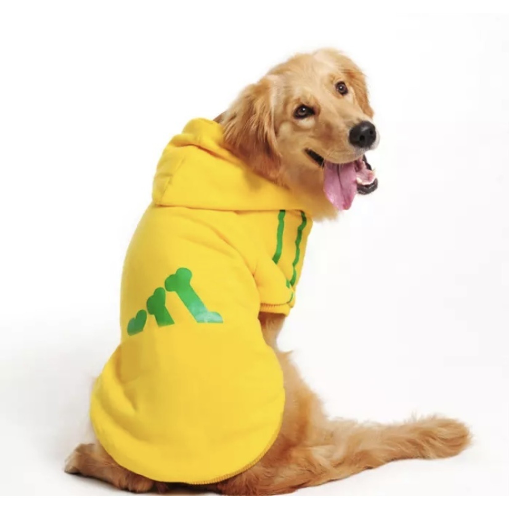 adidog sweater integrated pocket -yellow-FINAL SALE