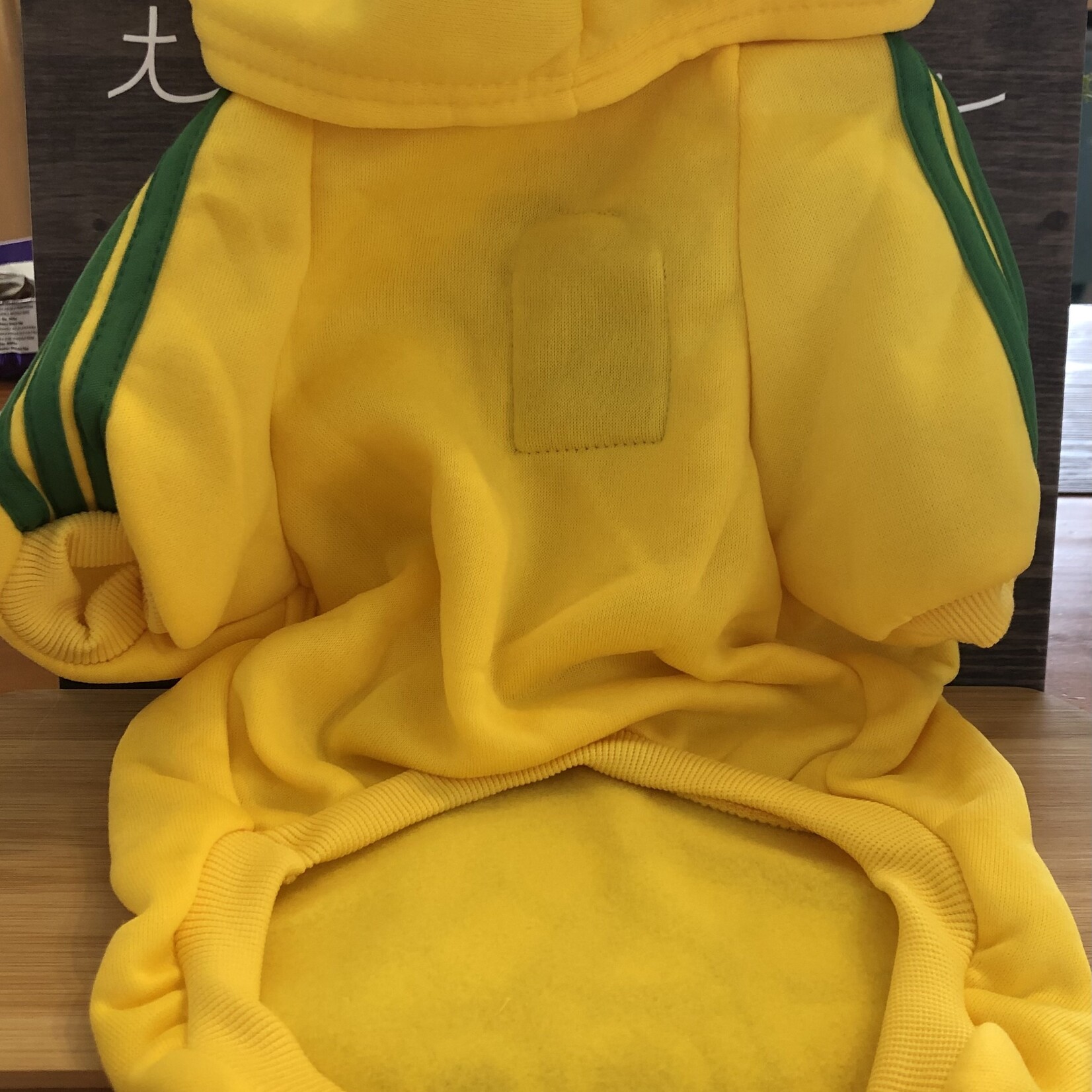 chandail adidog pochette intégrée - jaune-VENTE FINALE