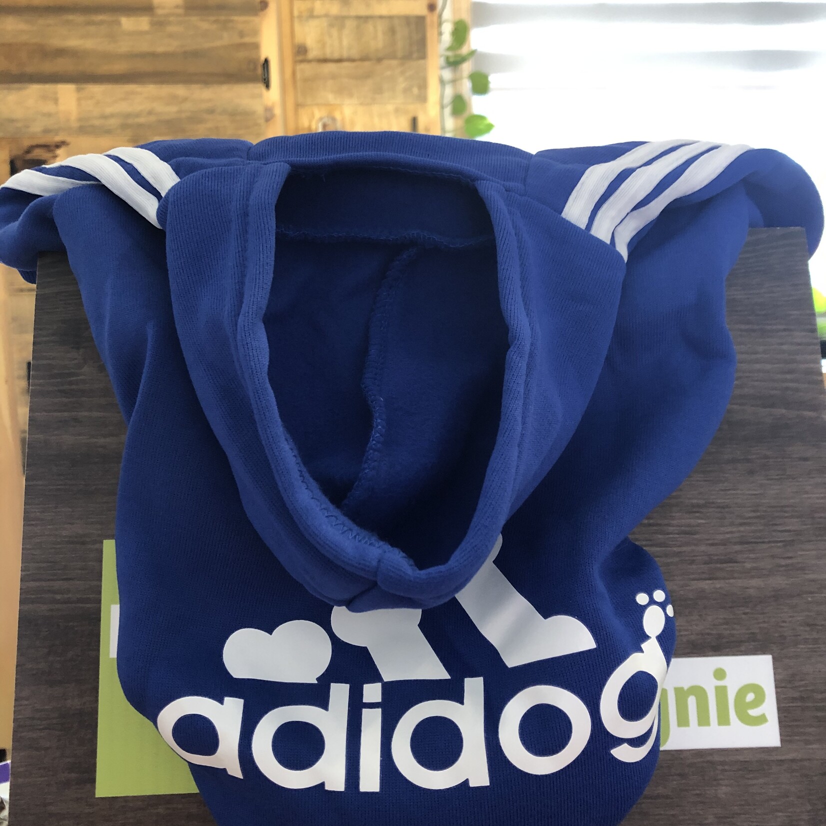 chandail adidog pochette intégrée - bleu-VENTE FINALE