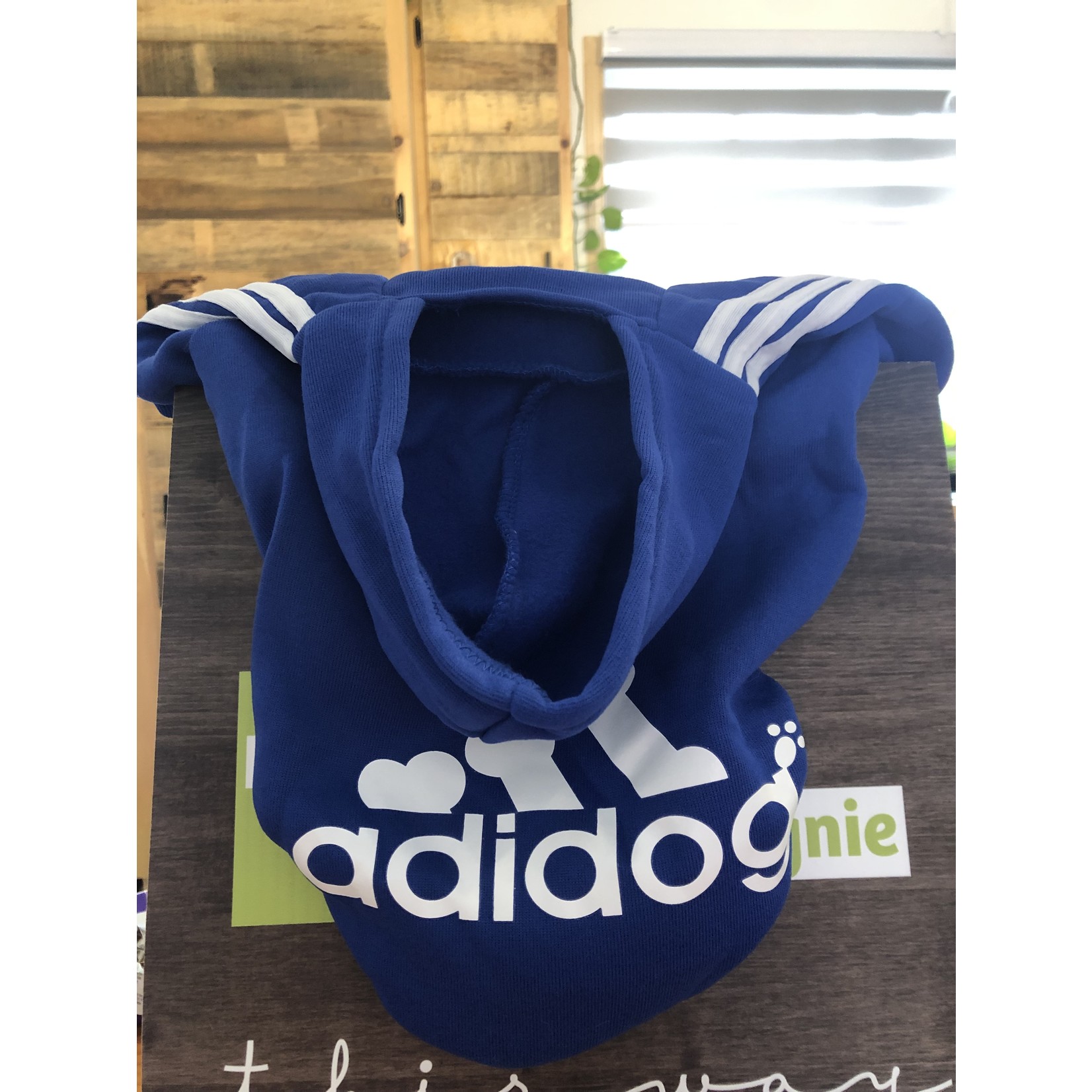 adidog sweater integrated pocket -blue-FINAL SALE