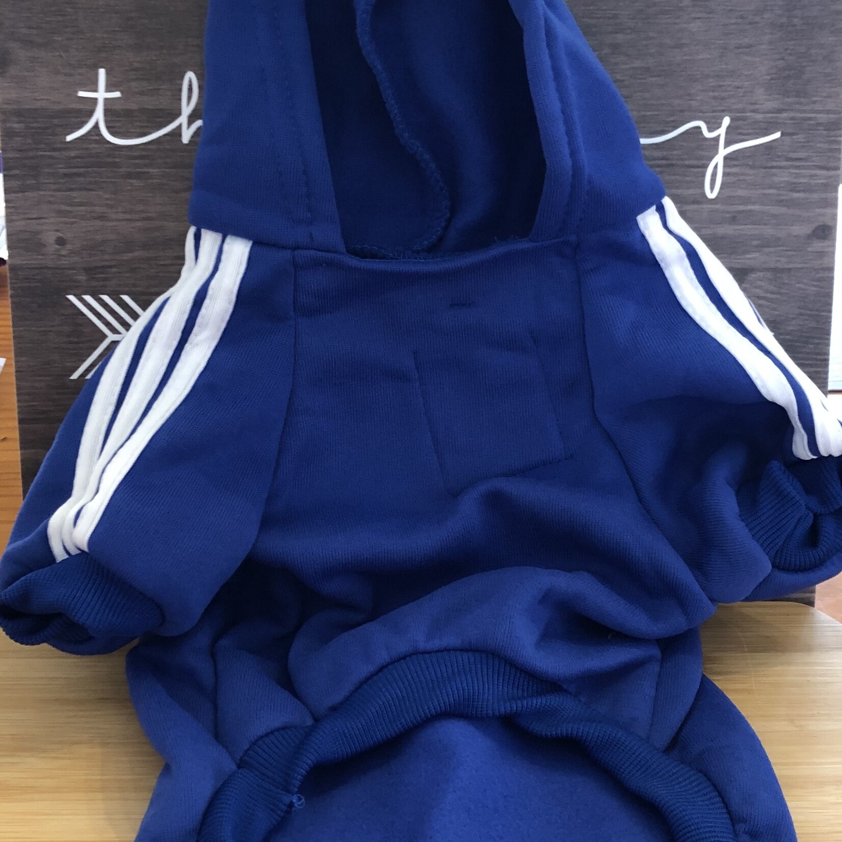 chandail adidog pochette intégrée - bleu-VENTE FINALE