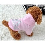 the dog face sweater integrated pocket-pink-FINAL SALE