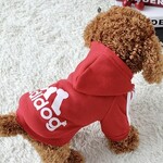 adidog sweater integrated pocket-red-FINAL SALE